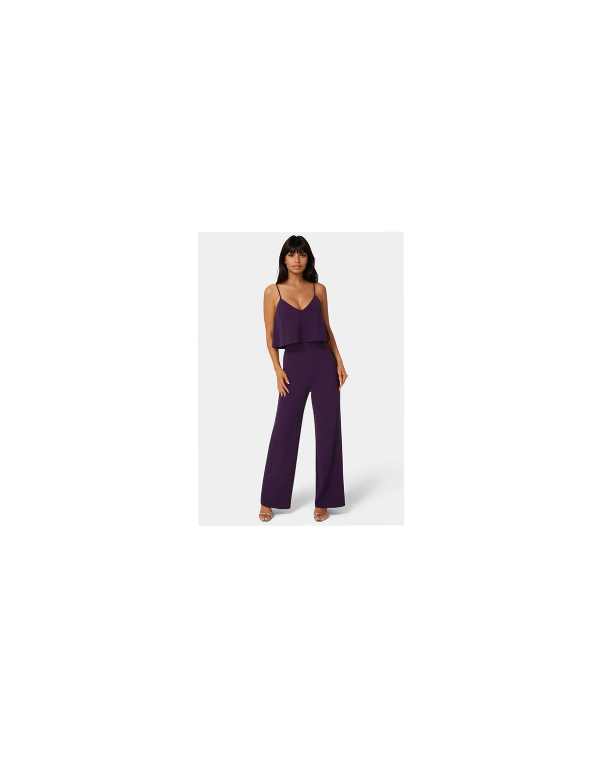 Women's Ruffle Wide Leg Jumpsuit