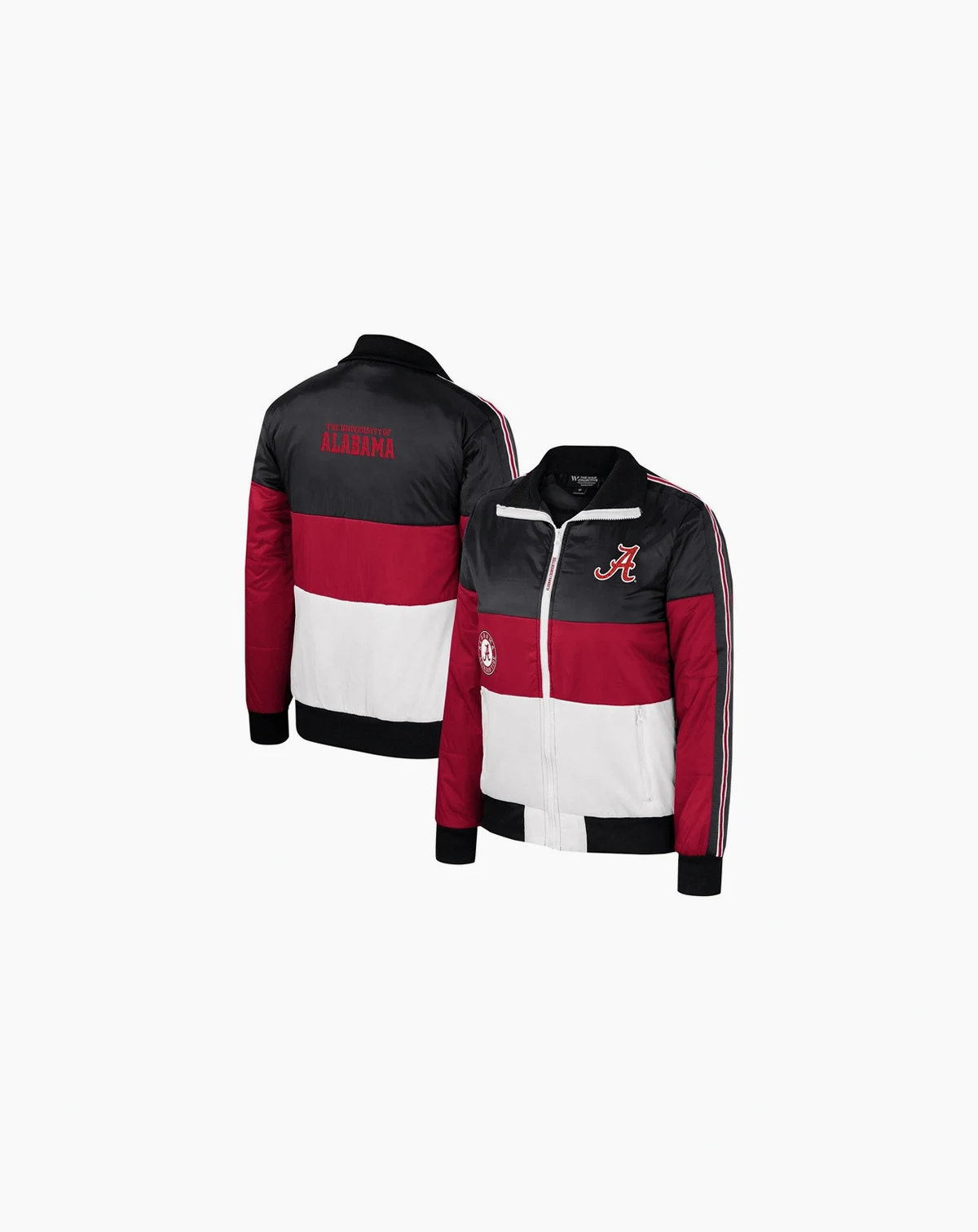 Women's Crimson Alabama Crimson Tide Color-Block Puffer Full-Zip Jacket