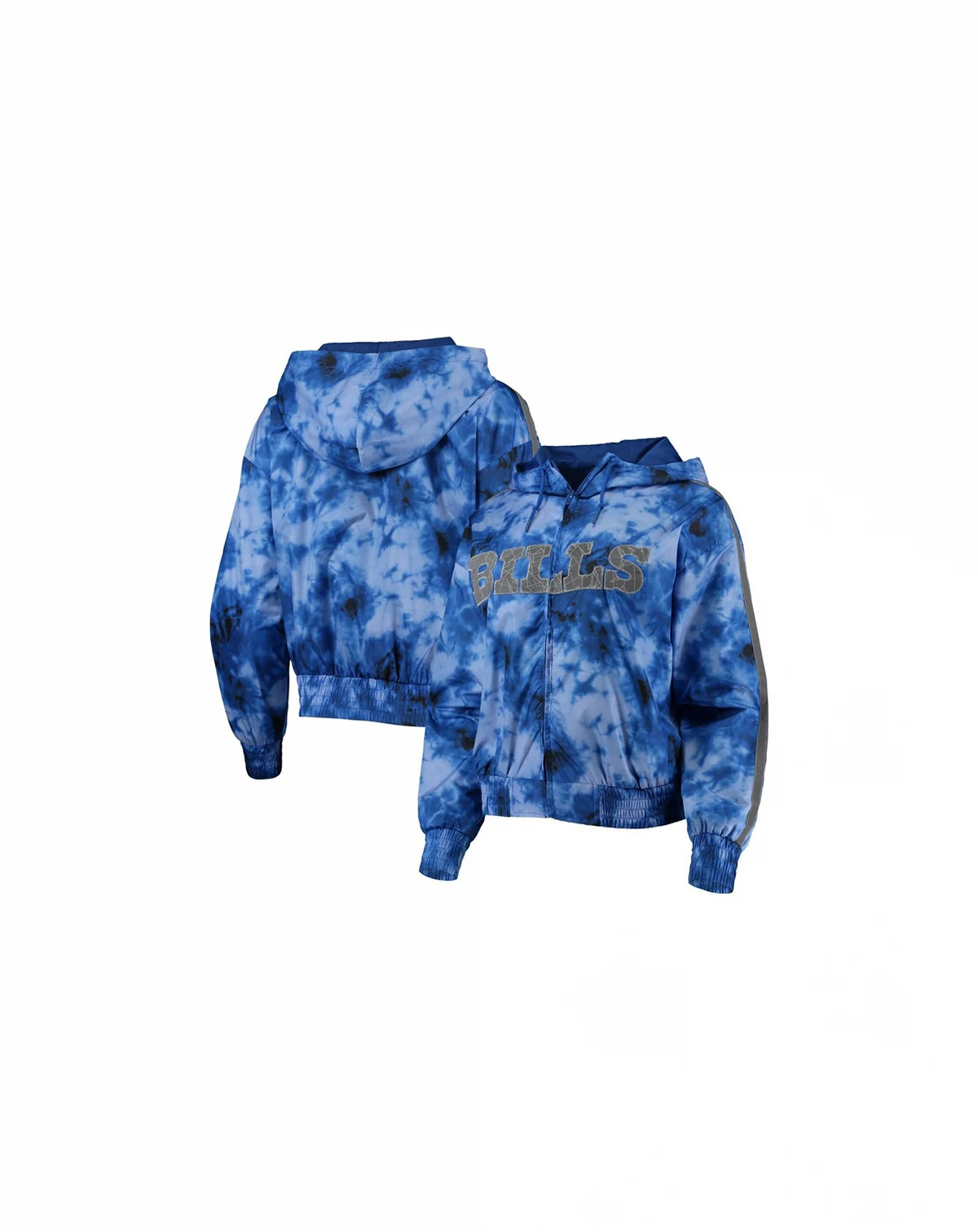 Women's Royal Buffalo Bills Galaxy Full-Zip Windbreaker Hoodie Jacket