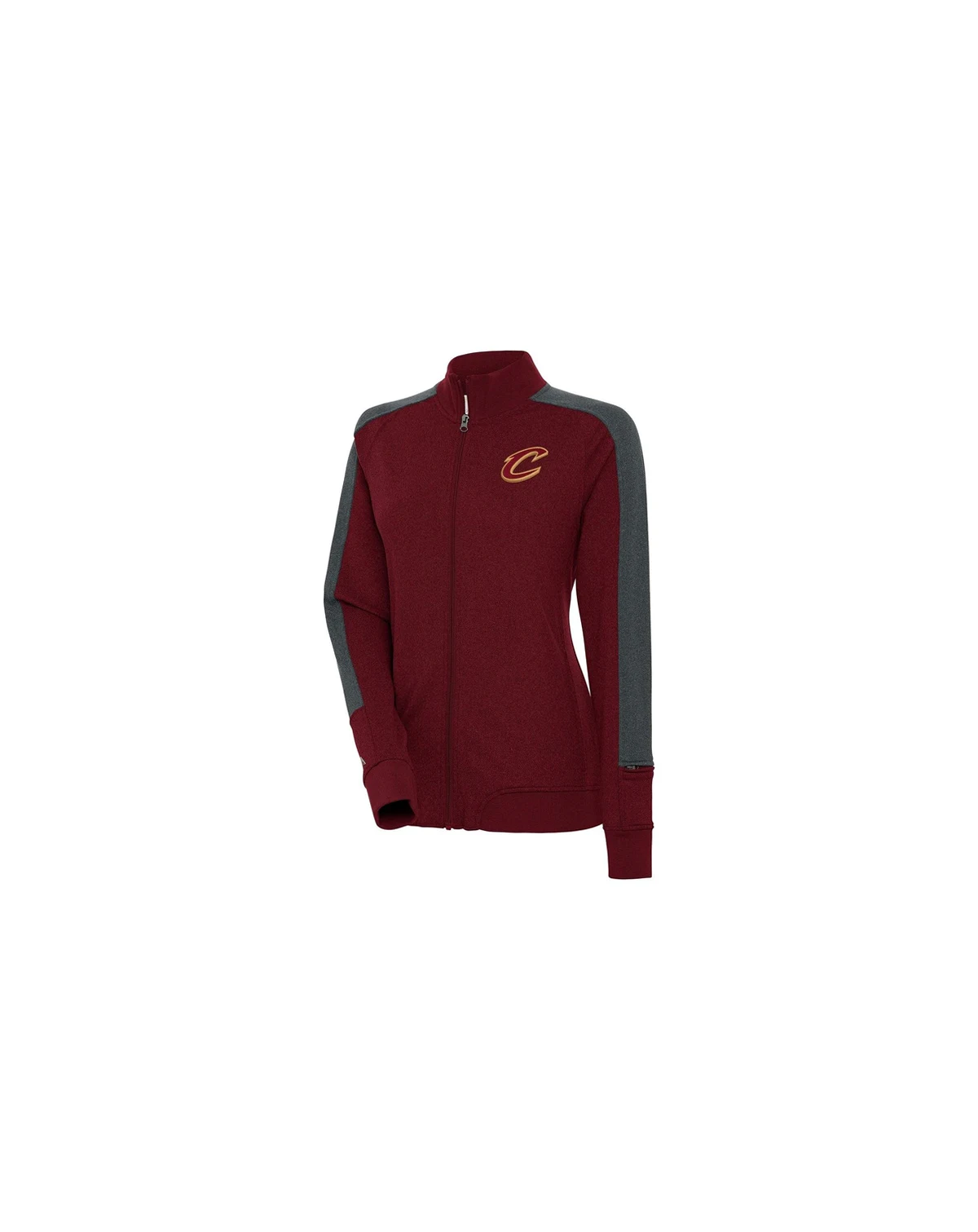 Women's Wine Cleveland Cavaliers Strike Full-Zip Track Jacket