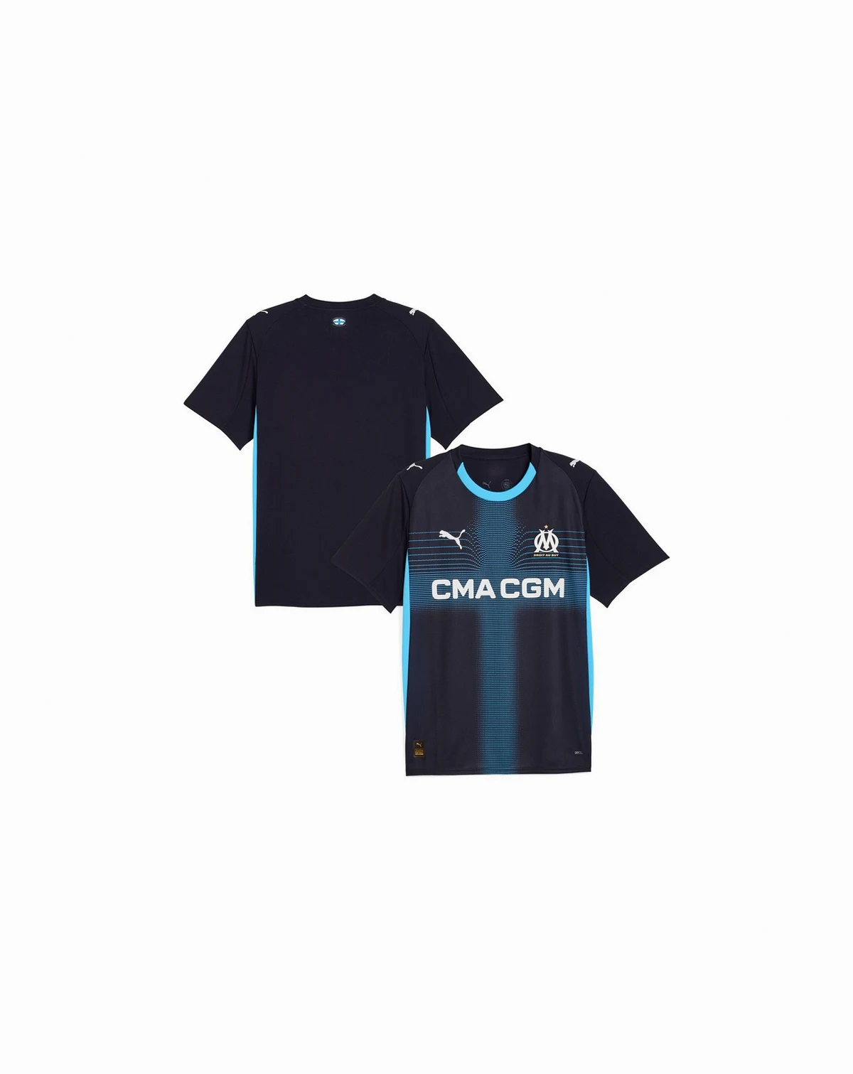 Men's Navy Olympique Marseille 2025/26 Replica Away Jersey