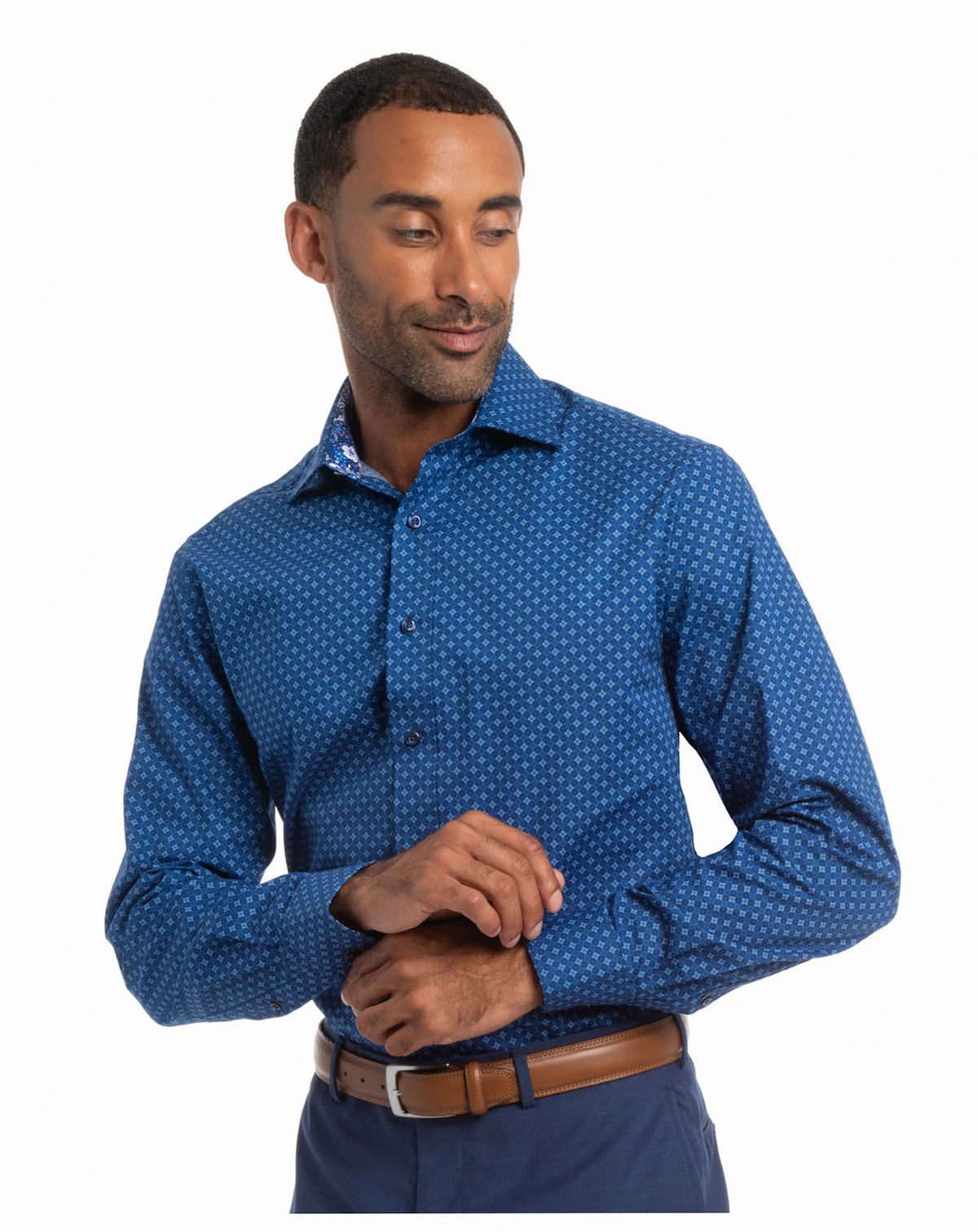 Men's Quad Circles Modern-Fit Shirt