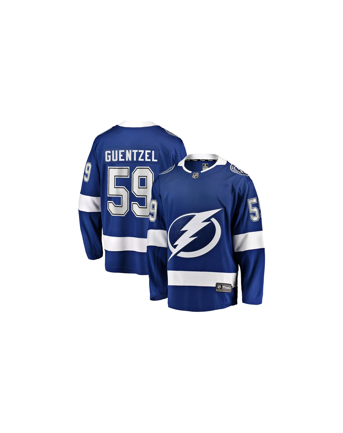 Men's Jake Guentzel Blue Tampa Bay Lightning Home Premier Breakaway Player Jersey