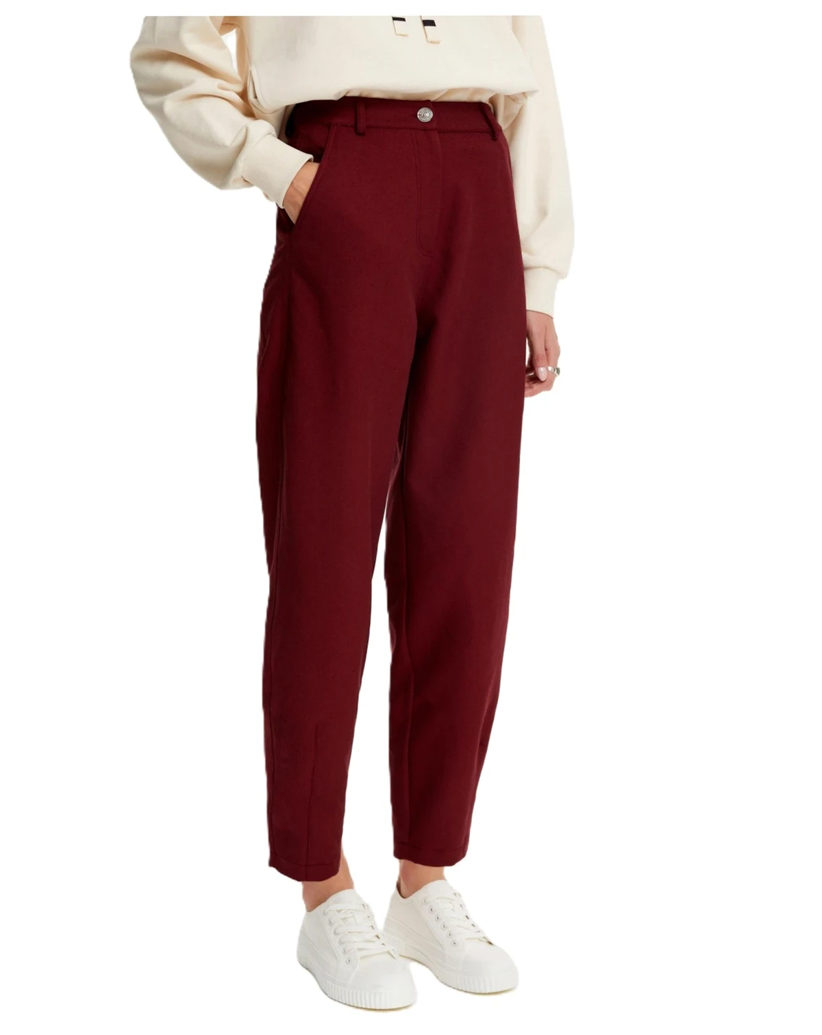 Women's Pleated Slouchy Pants