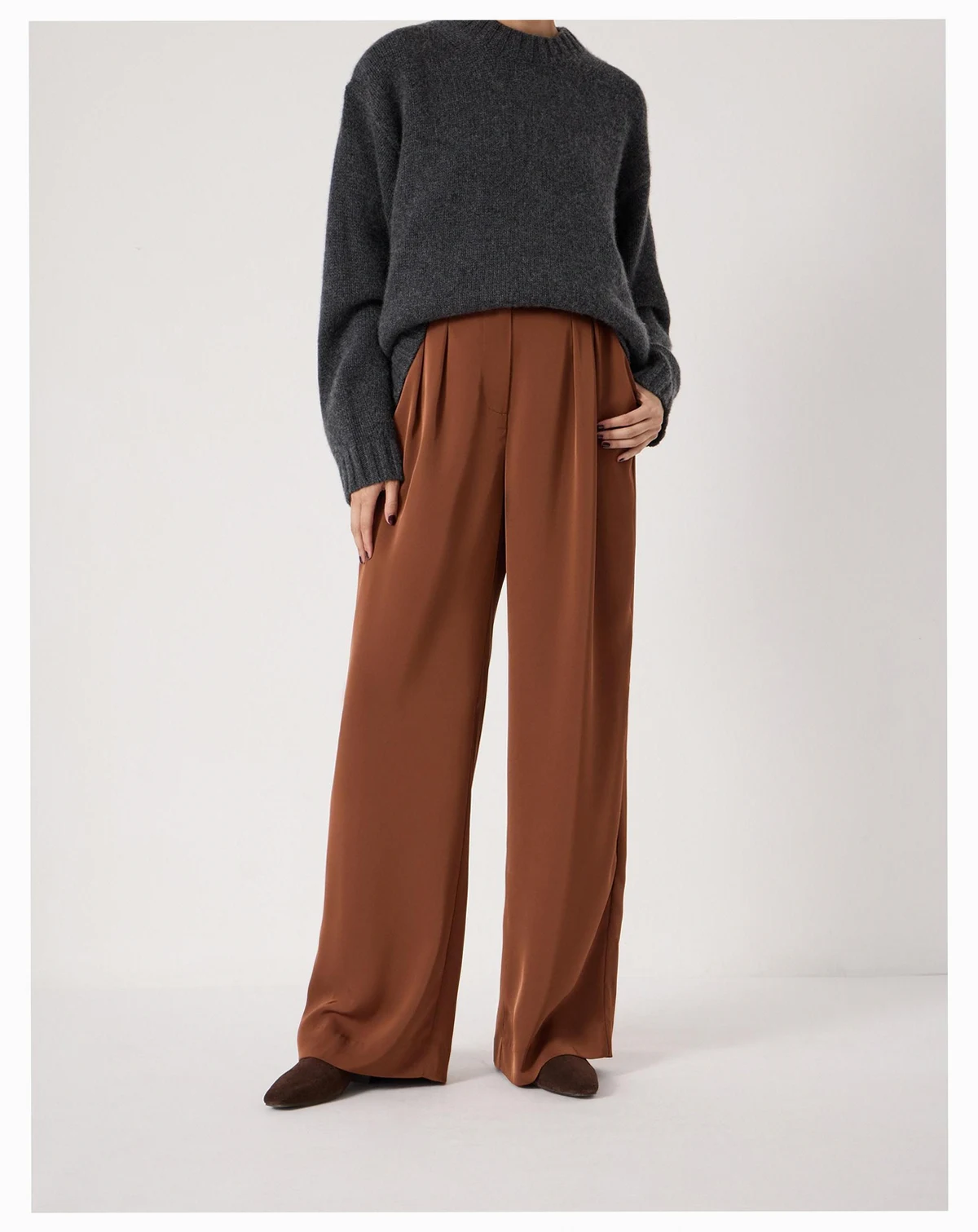 Women's Lya Satin Twill Wide Leg Pants