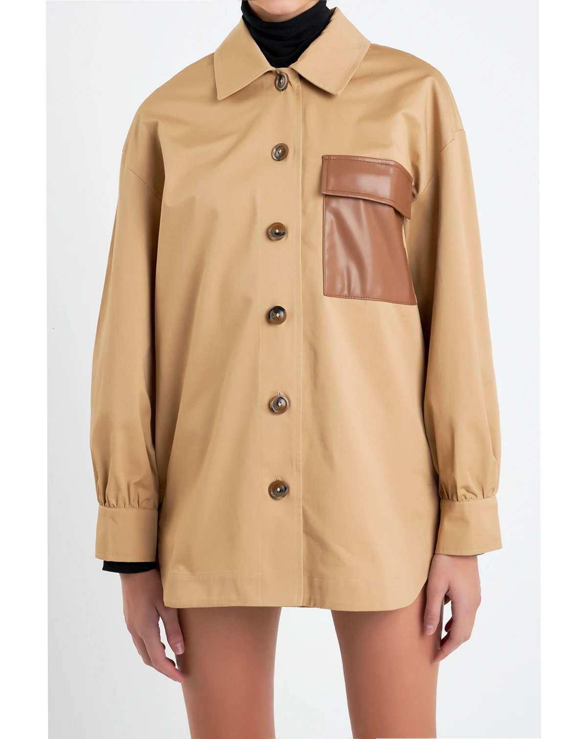 Women's Cotton Twill Shirt Jacket