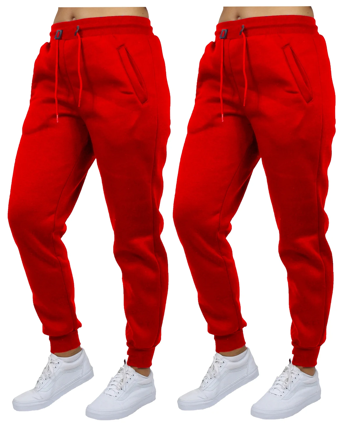 Women's Loose Fit Fleece Lined Jogger Sweatpants-2 Pack
