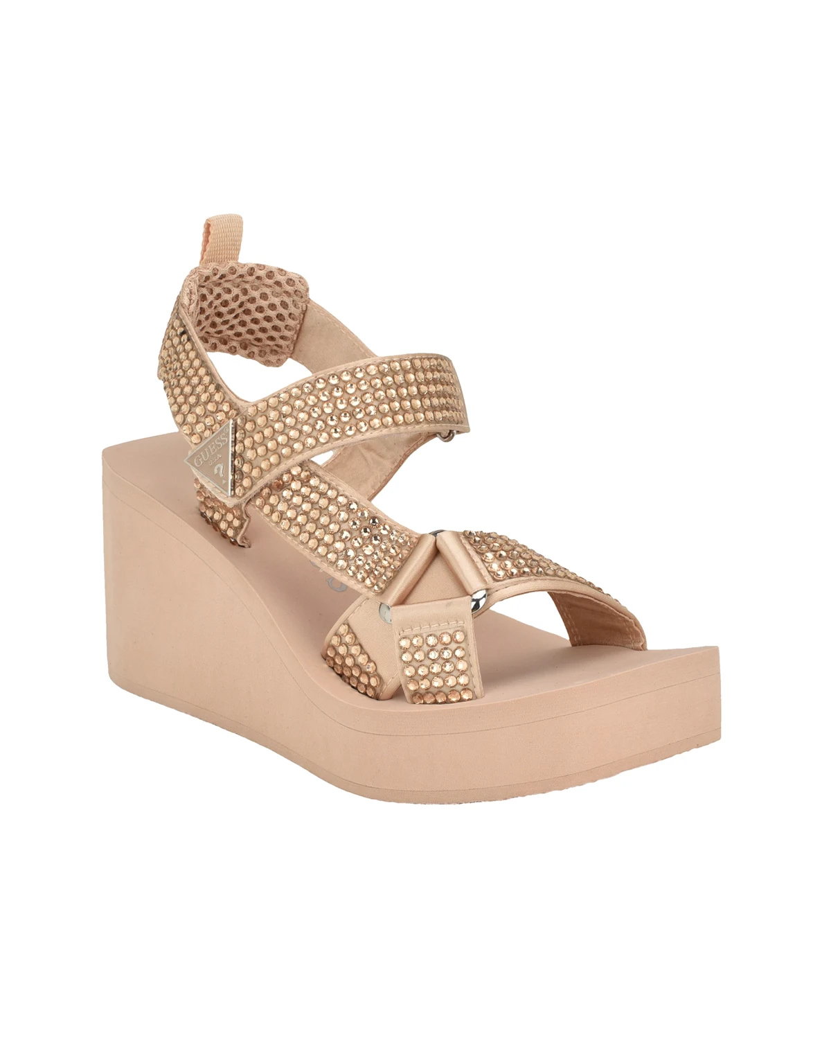 Women's Dawsin Rhinestone Eva Strappy Wedge Sandals