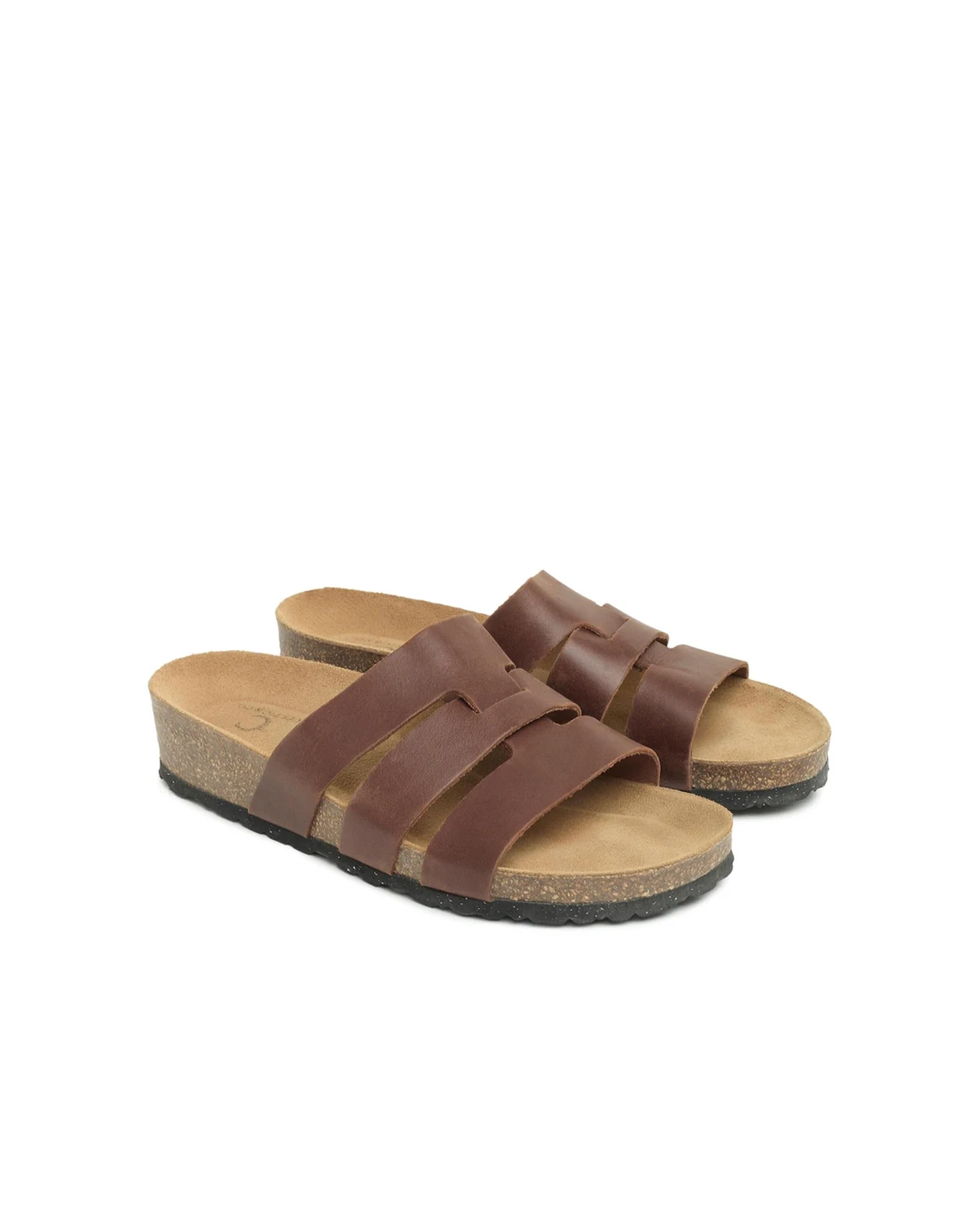 Triple Strap Low Wedge Mule
