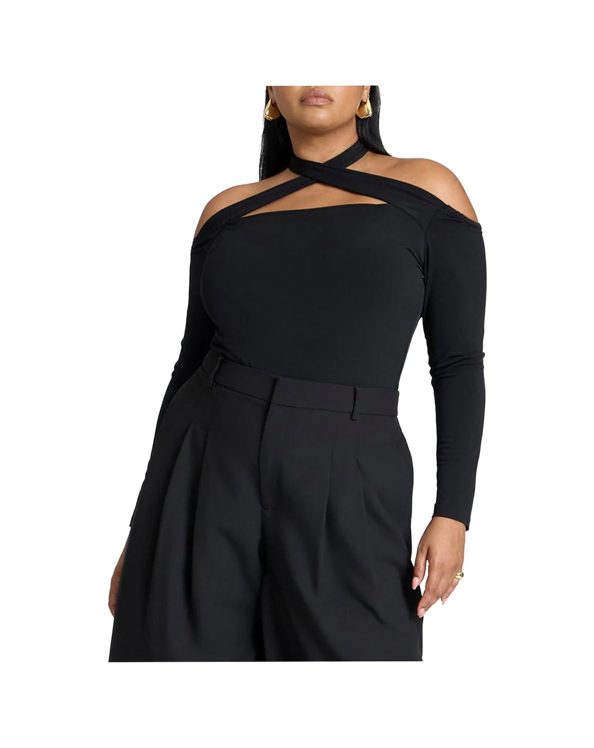 Women's Cross Front Cut Out Top