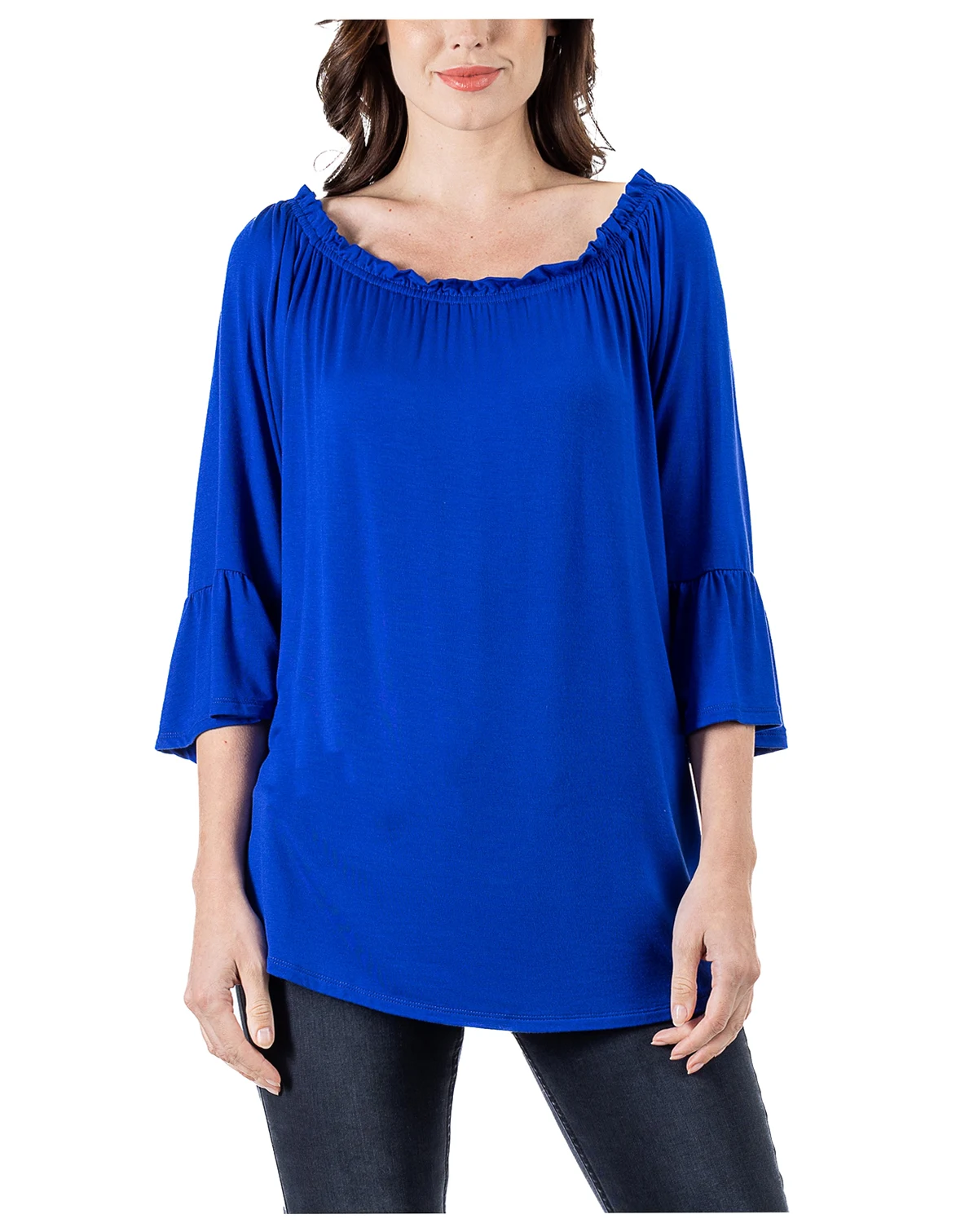 Women's Bell Sleeve Loose Fit Tunic Top