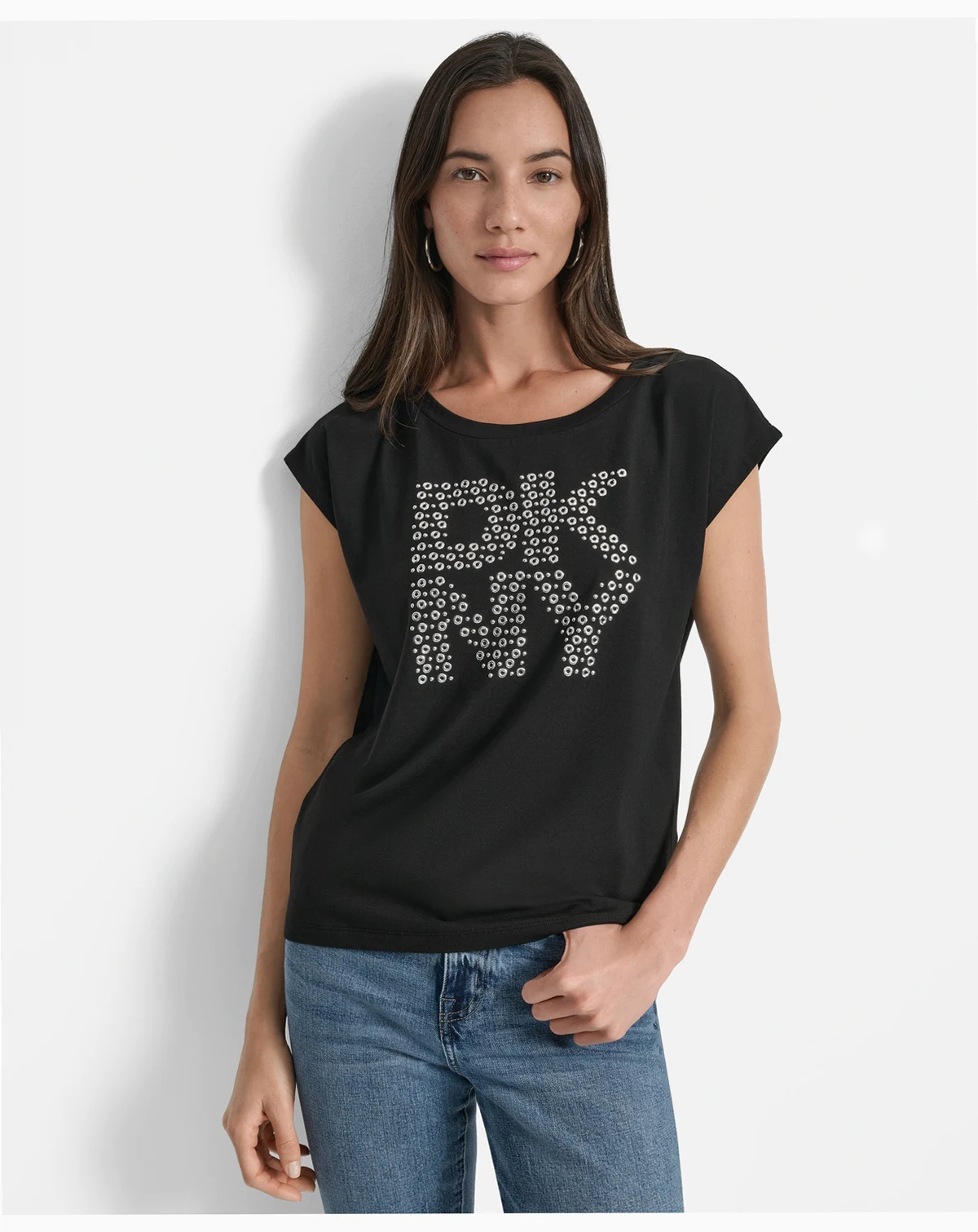 Women's Grommet Stack Logo Crewneck T-Shirt