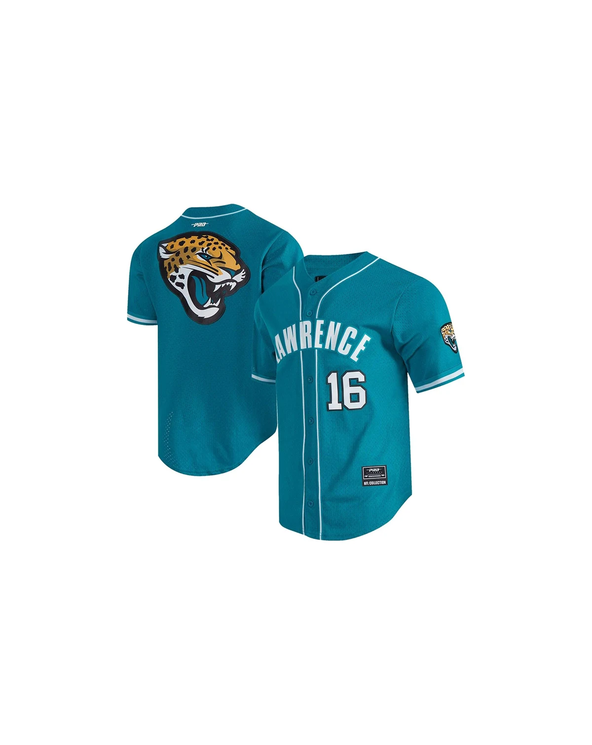 Men's Trevor Lawrence Teal Jacksonville Jaguars Mesh Button-Up Baseball Jersey