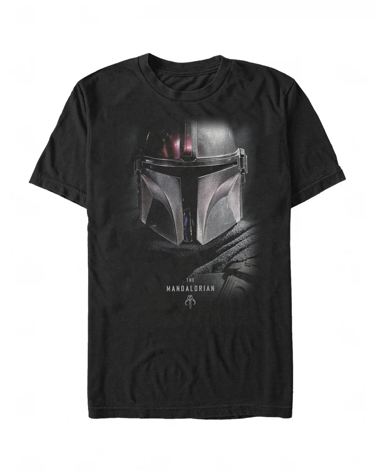 Star Wars Men's Mandalorian Big Face Helmet T-shirt