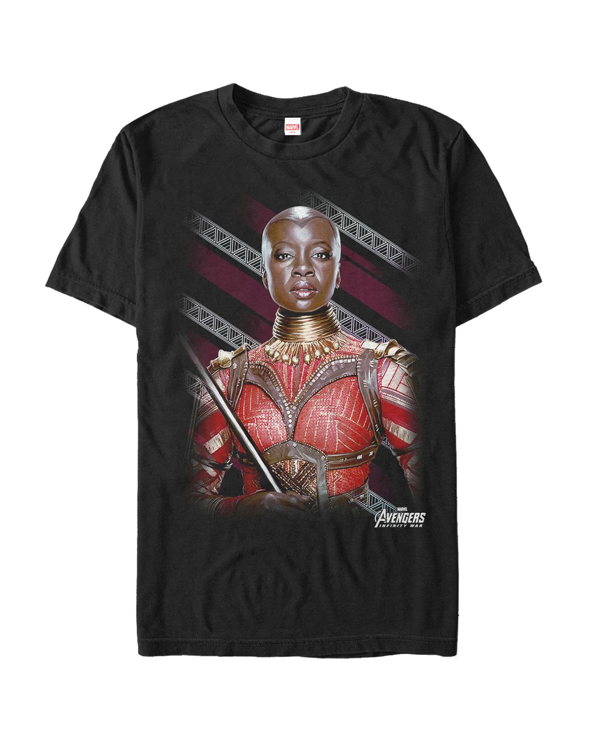Marvel Men's The Avengers Infinity War Okoye Wakanda's Finest Warrior Short Sleeve T-Shirt