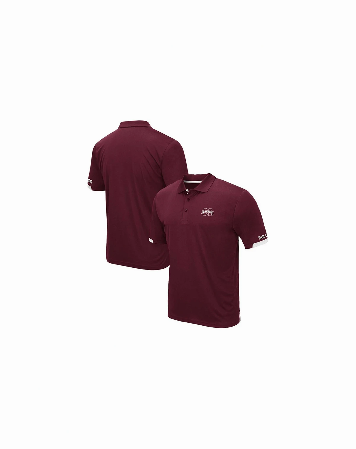 Men's Maroon Mississippi State Bulldogs Big and Tall Santry Polo Shirt