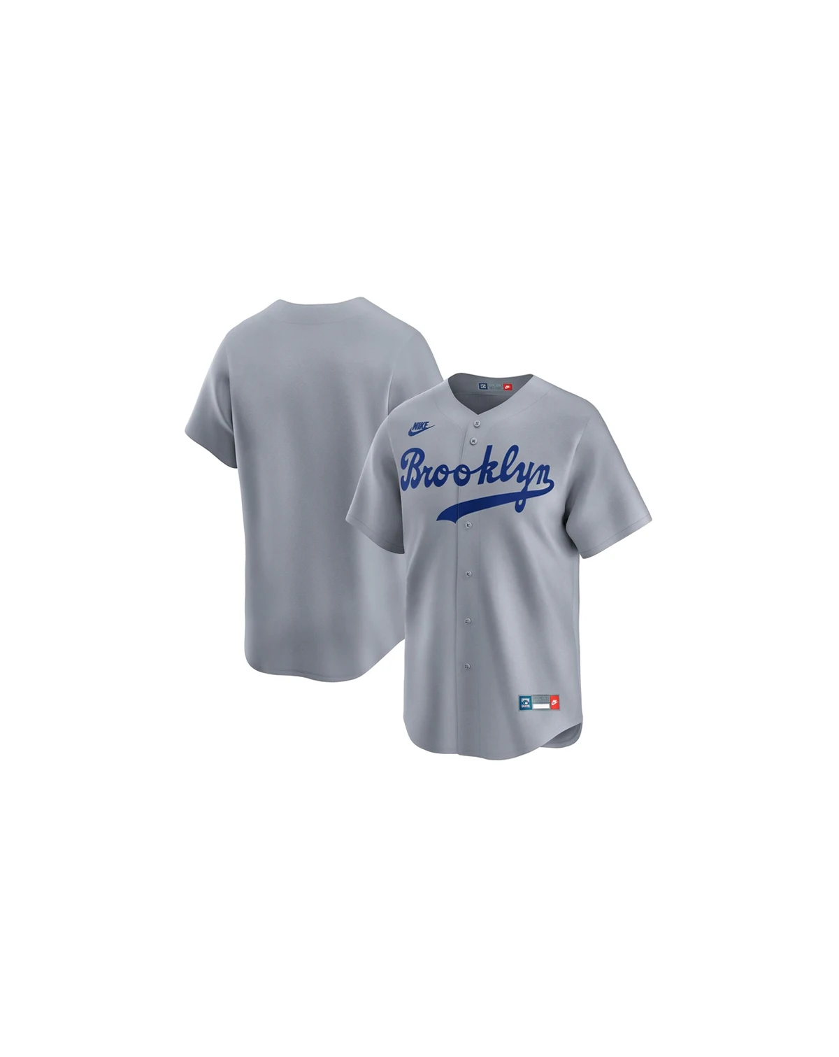 Men's Gray Brooklyn Dodgers Cooperstown Collection Limited Jersey