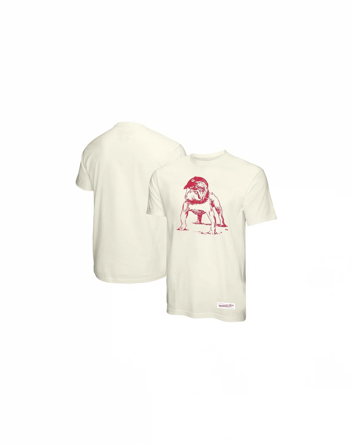 Men's Cream Georgia Bulldogs Vintage Tone T-Shirt