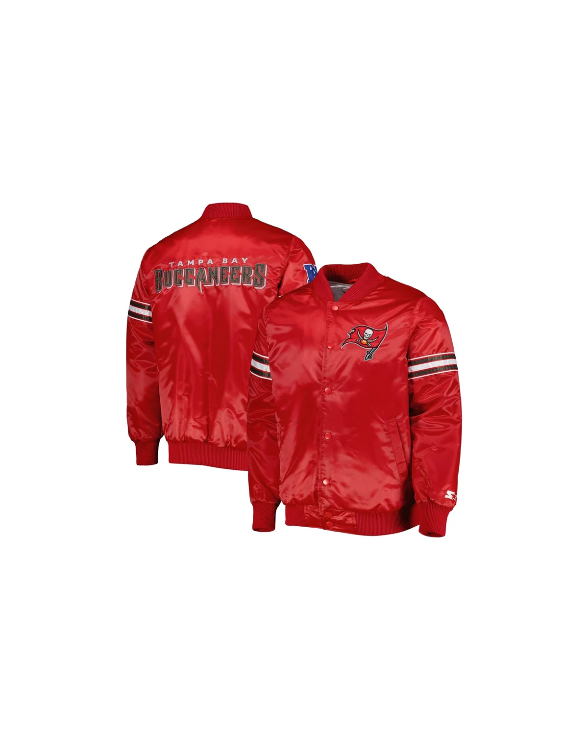 Men's Red Tampa Bay Buccaneers The Pick and Roll Full-Snap Jacket