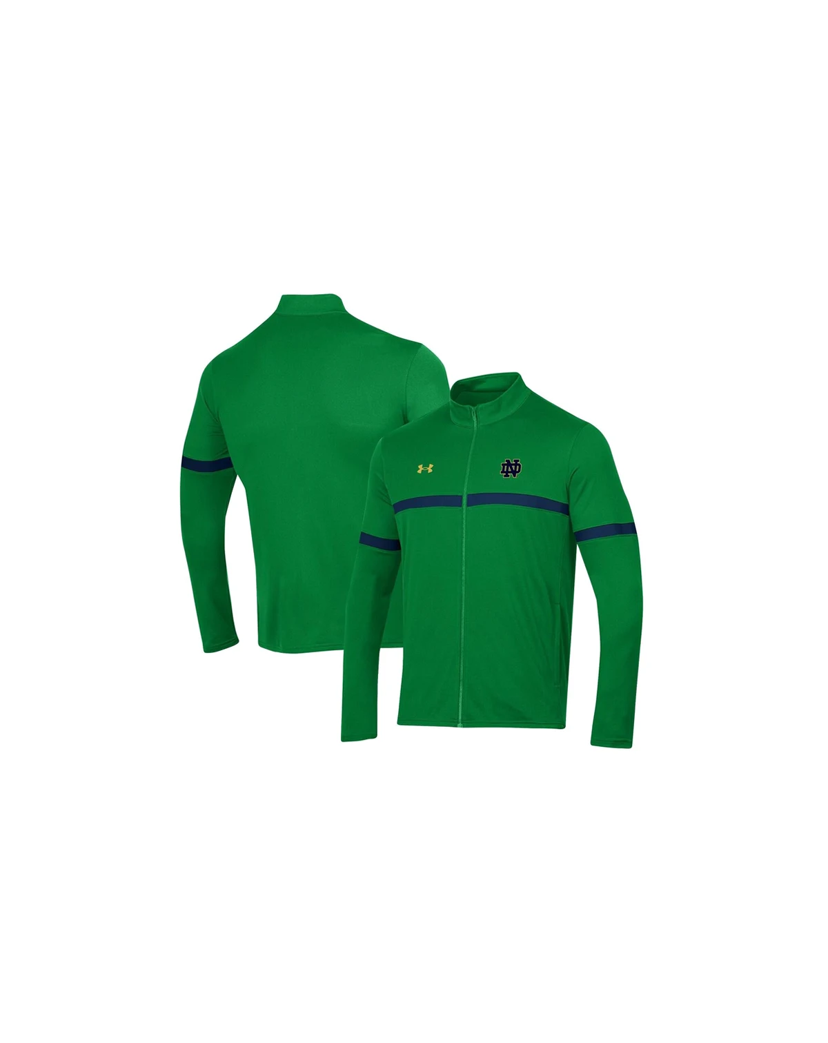 Men's Green Notre Dame Fighting Irish 2023 Assist Warm Up Full-Zip Jacket