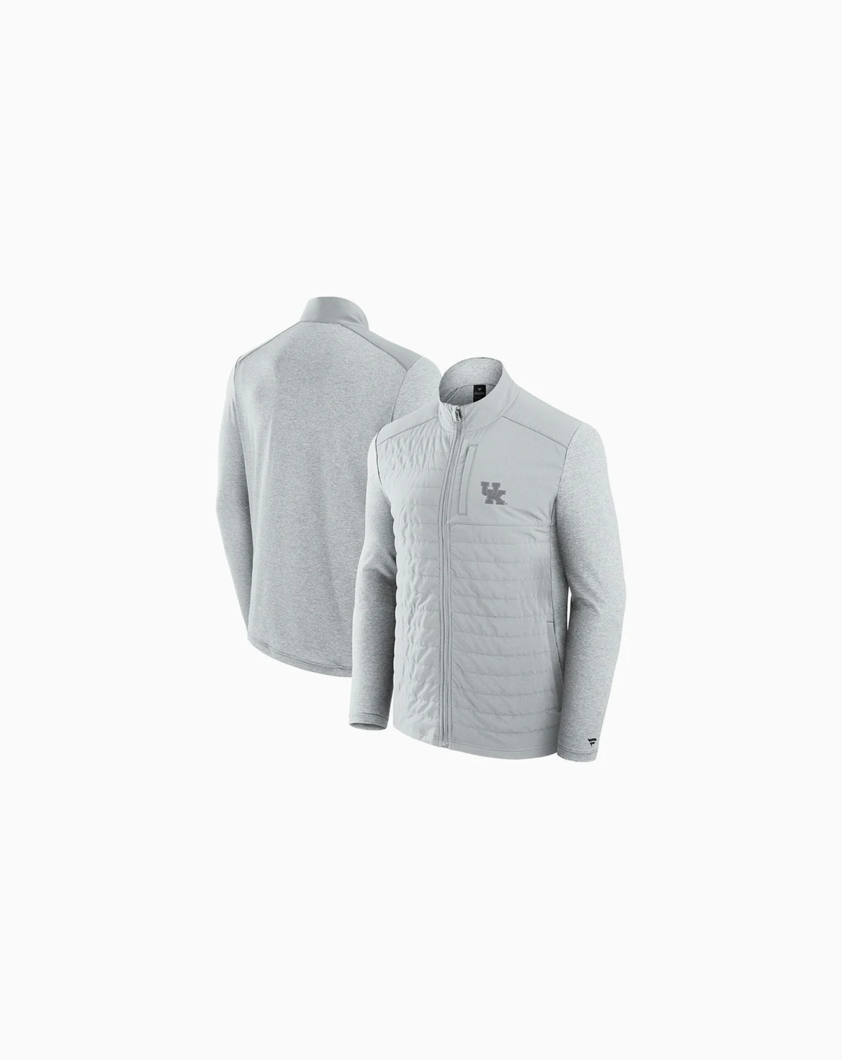 Men's Gray Kentucky Wildcats Tonal Primary Logo Full-Zip Jacket