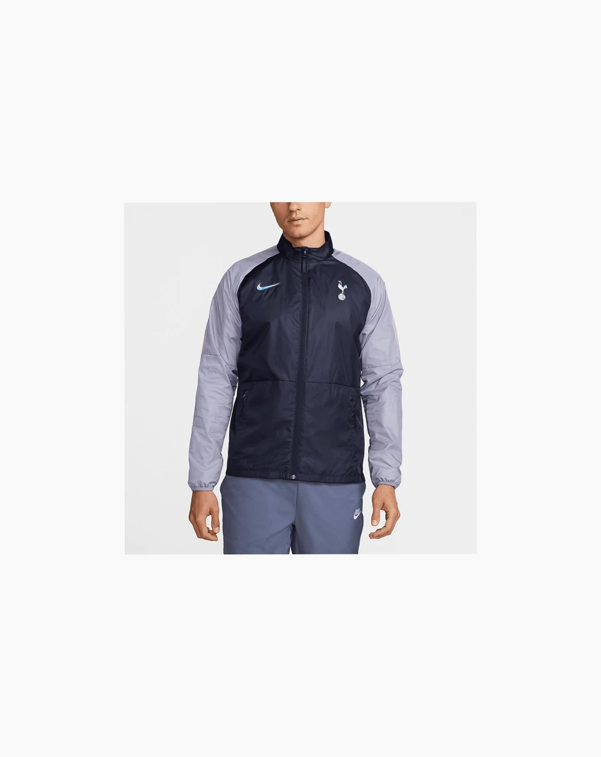 Men's Navy Tottenham Hotspur Academy AWF Raglan Full-Zip Jacket