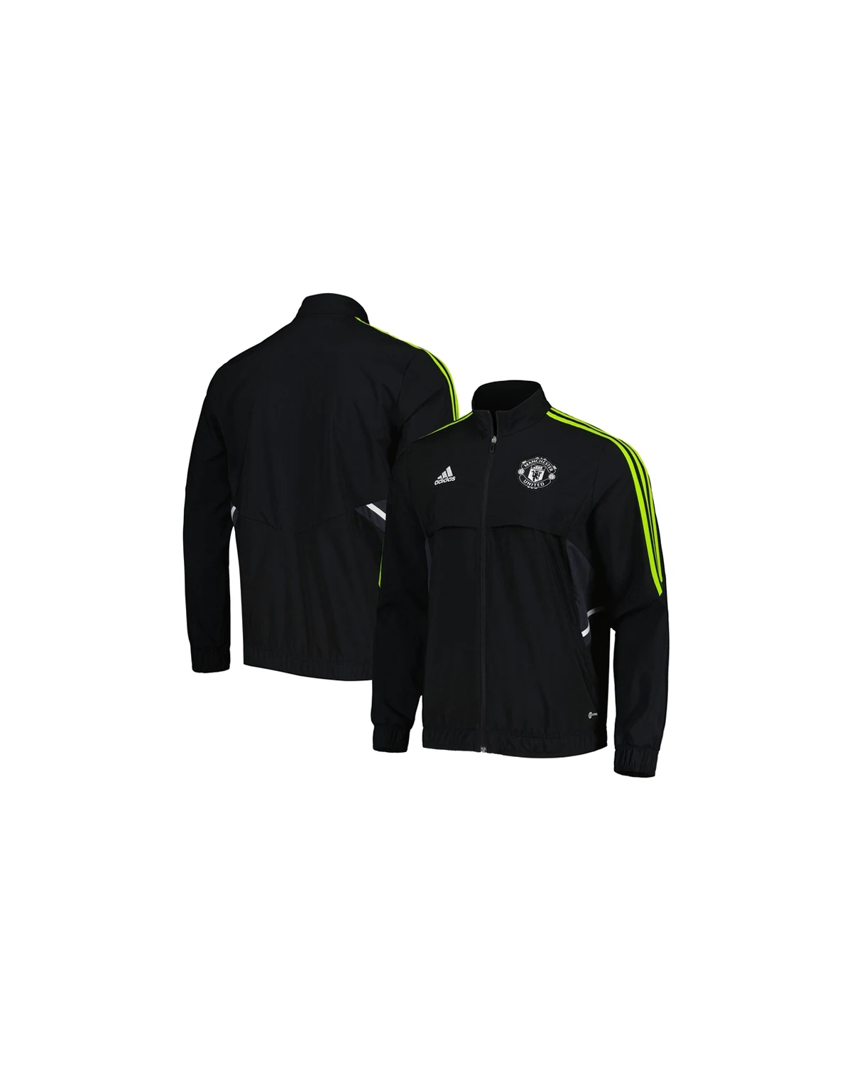 Men's Black Manchester United Presentation AEROREADY Full-Zip Jacket