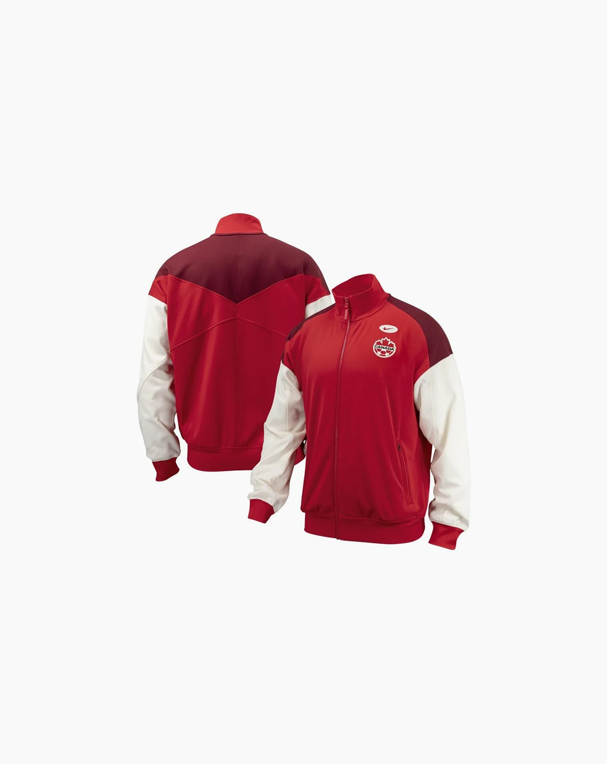 Men's Red Canada Soccer 2024 Anthem Performance Full-Zip Jacket