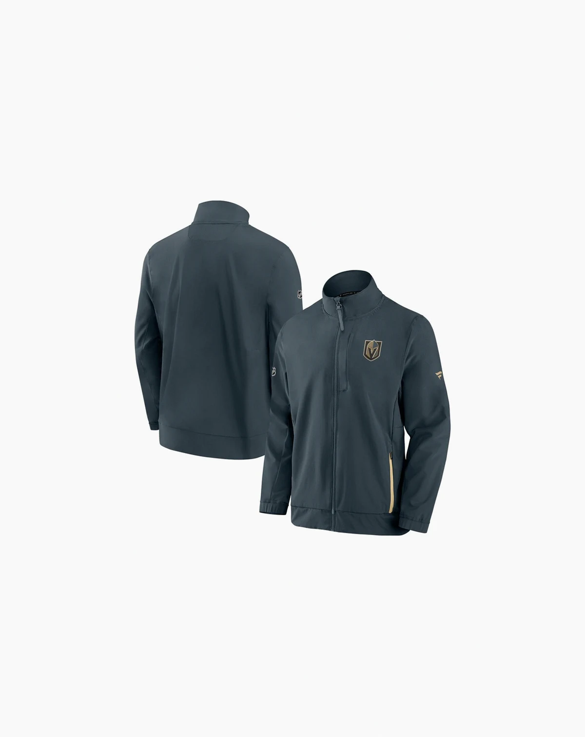 Men's Gray Vegas Golden Knights Authentic Pro Rink Coaches Full-Zip Jacket
