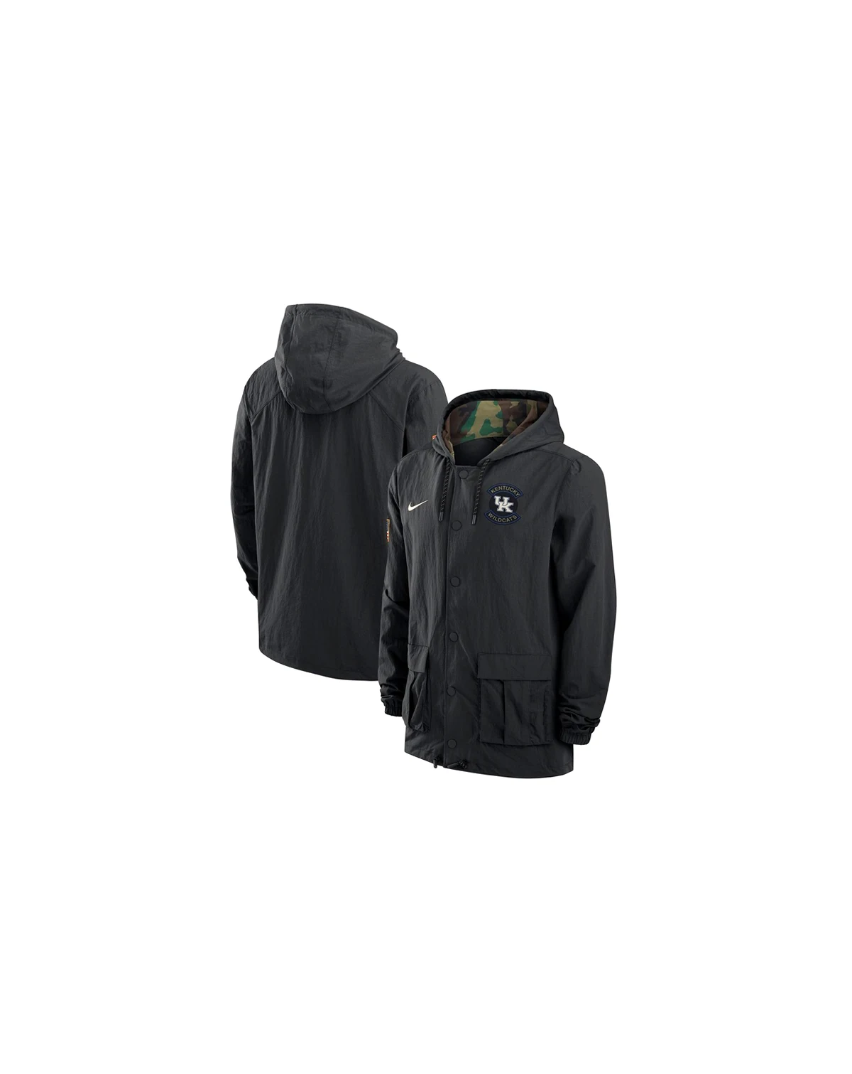 Men's Black Kentucky Wildcats 2025 NCAA Military Appreciation Full-Snap Jacket