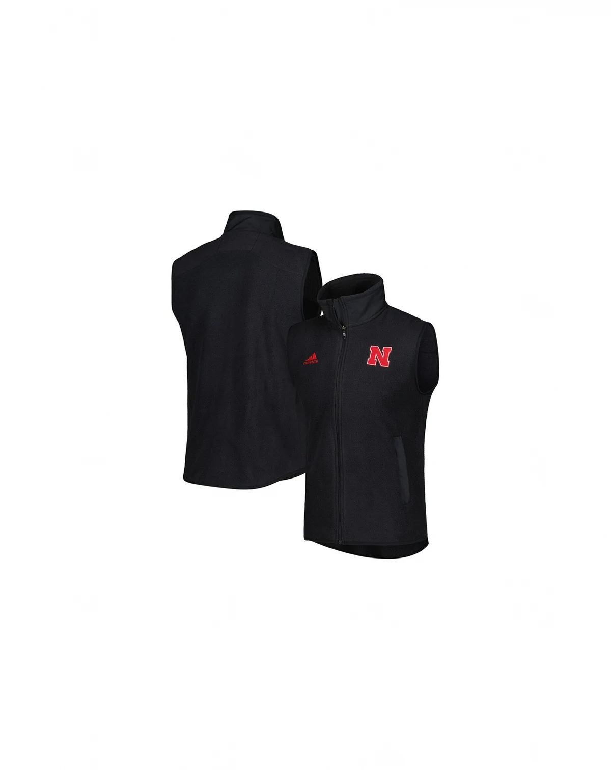 Men's Black Nebraska Huskers Full-Zip Vest