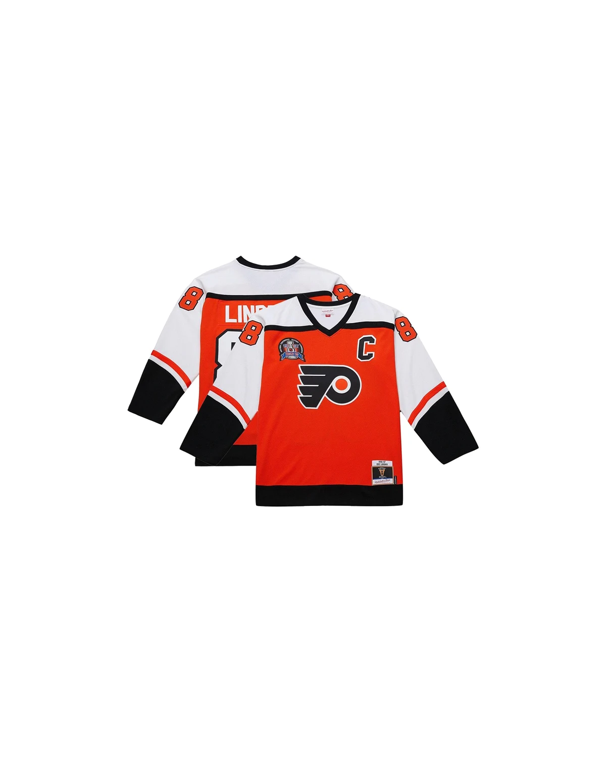 Men's Eric Lindros Orange Philadelphia Flyers Big Tall 1996-97 Blue Line 2.0 Jersey