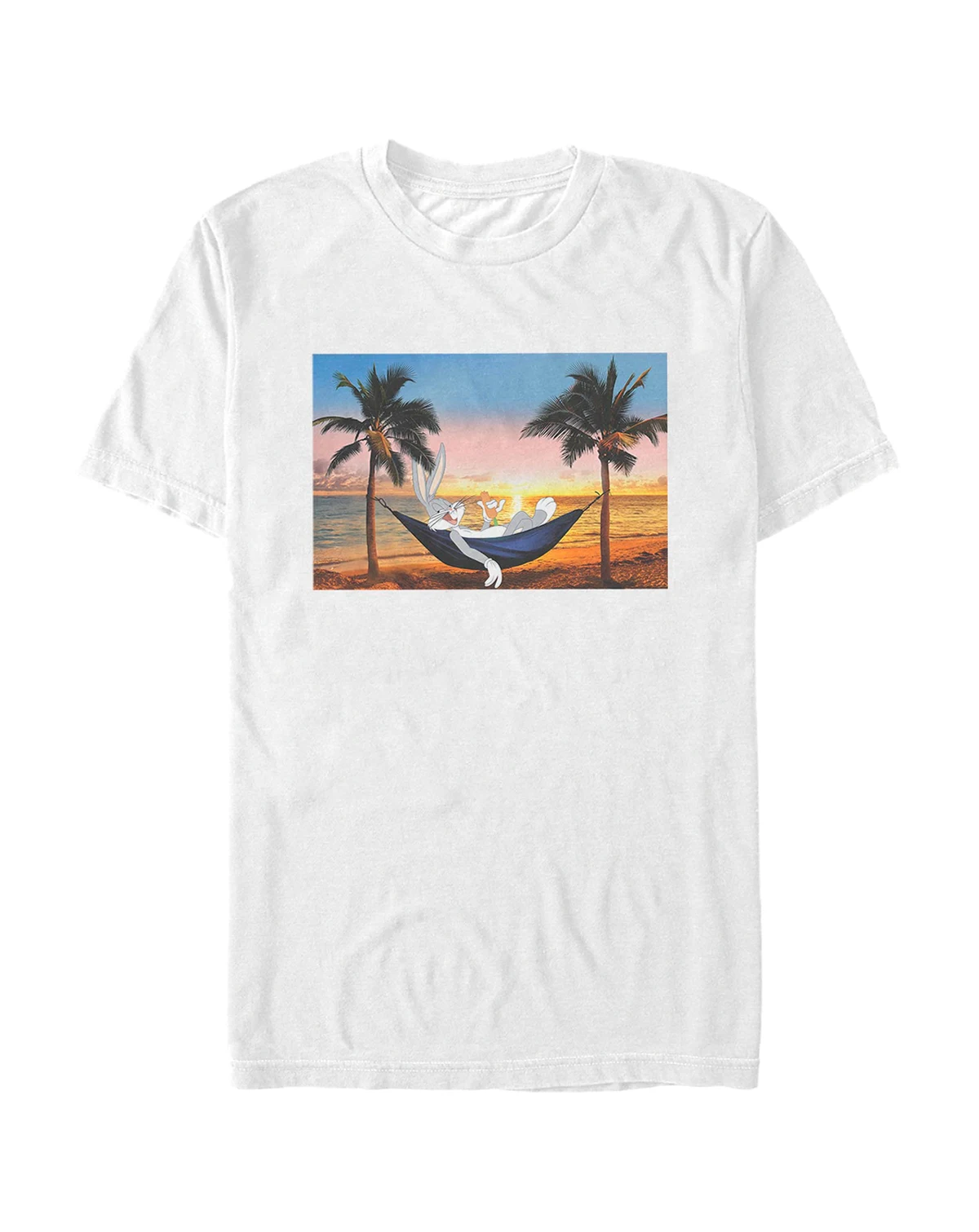 Men's Looney Tunes Hare and His Hammock Short Sleeve T-shirt