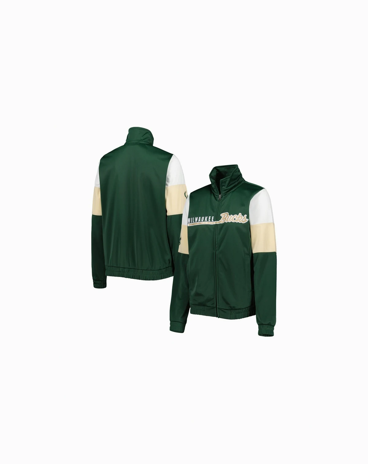 Women's Hunter Green Milwaukee Bucks Change Up Full-Zip Track Jacket