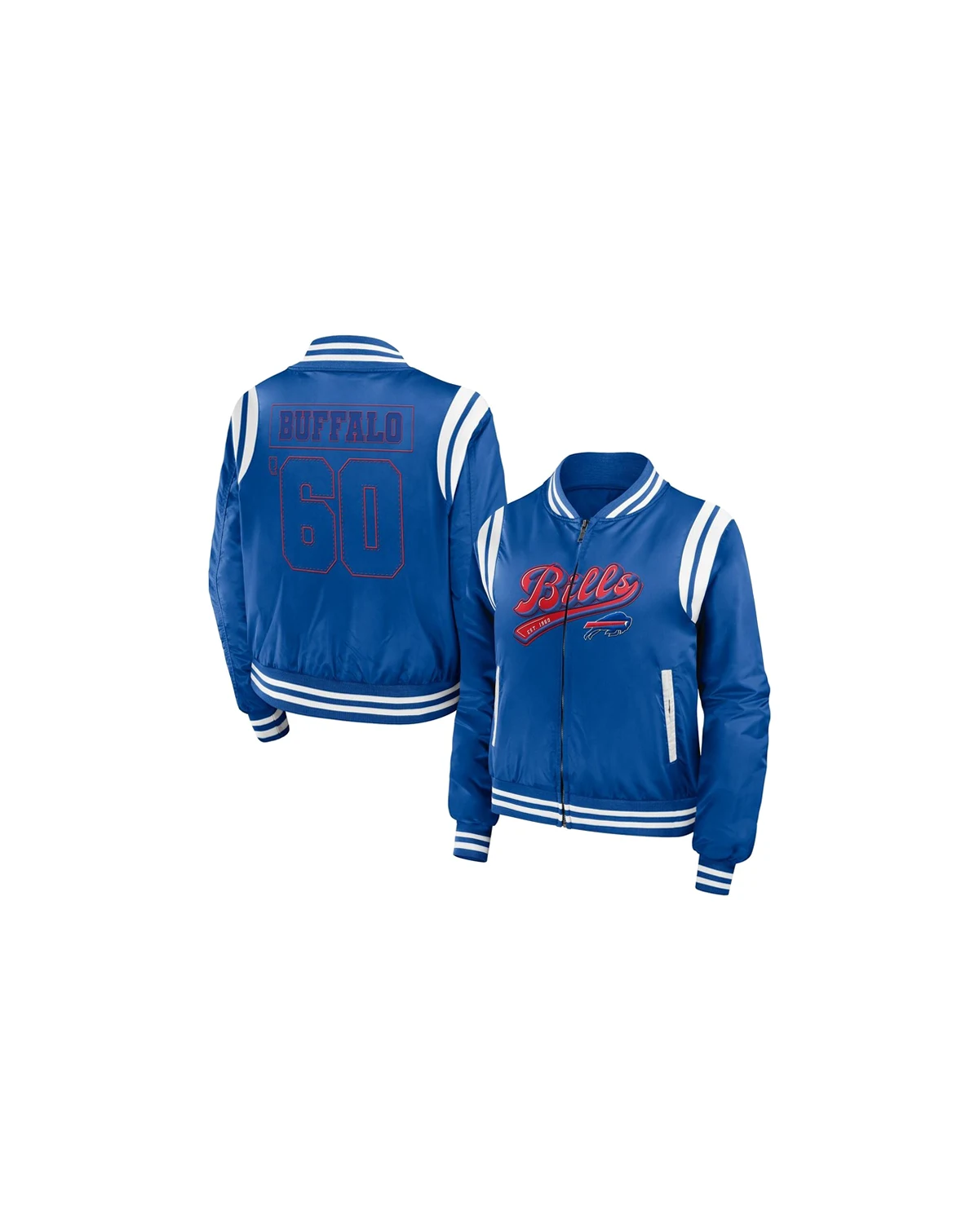 Women's Royal Buffalo Bills Bomber Full-Zip Jacket