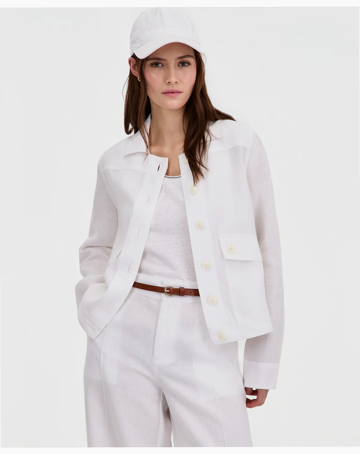 Women's Woven Denim Twill Field Jacket, Created for Macy's