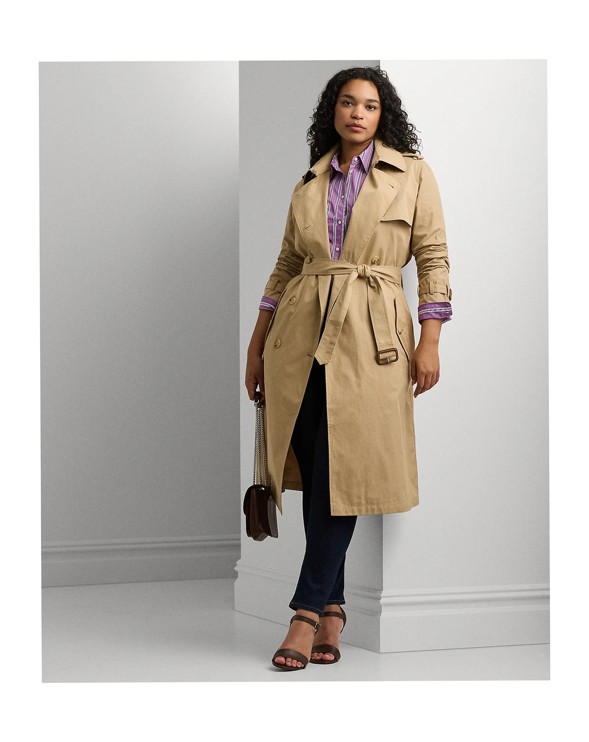 Women's Double-Breasted Trench Coat
