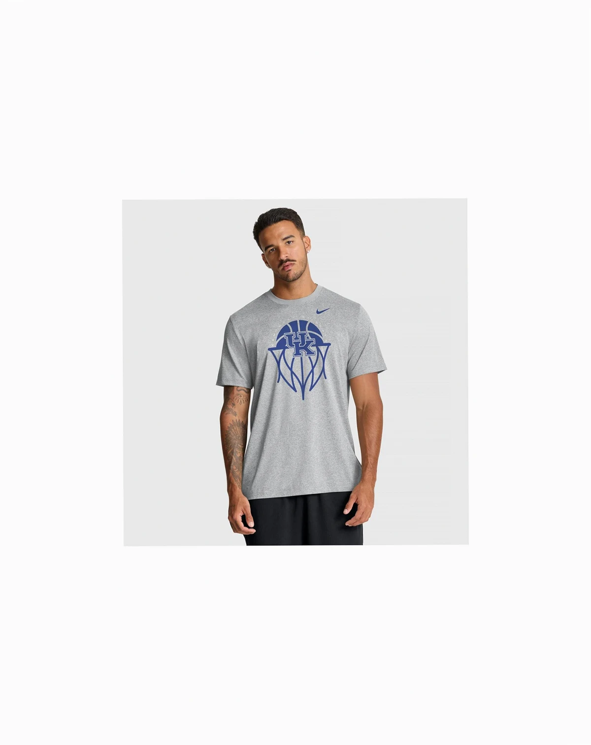 Men's Gray Kentucky Wildcats Basketball Icon Legend T-Shirt