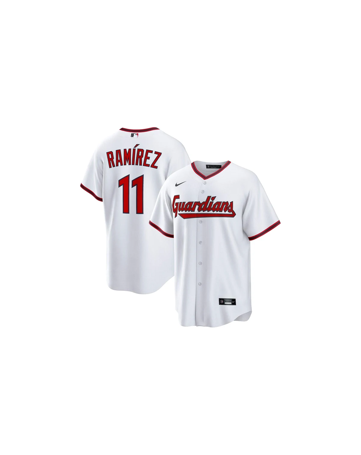 Men's Jose Ramirez White Cleveland Guardians Replica 2.0 Home Jersey