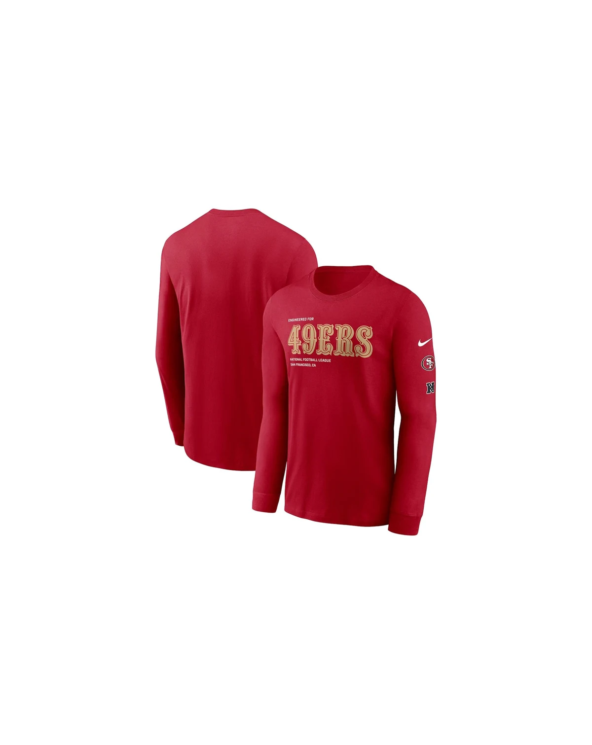 Men's Scarlet San Francisco 49ers Play to Win Essential Long Sleeve T-Shirt