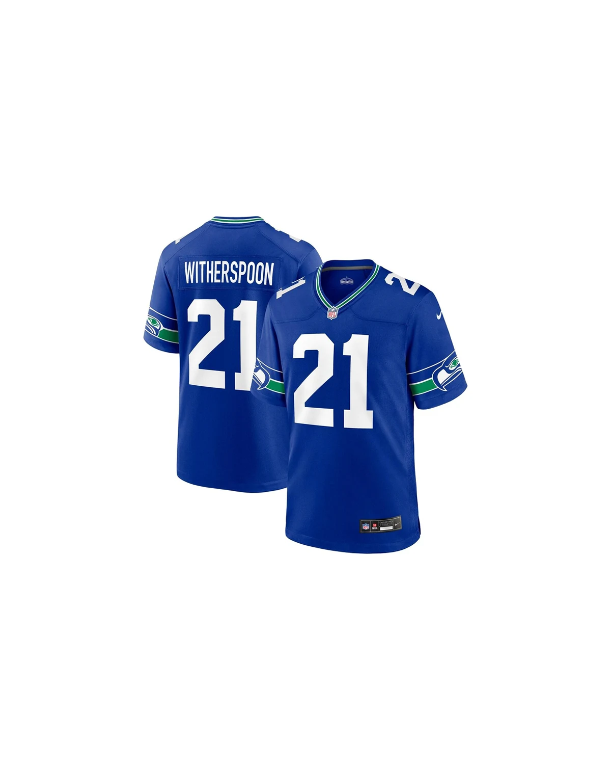 Men's Devon Witherspoon College Seattle Seahawks 2023 NFL Draft First Round Pick Game Jersey