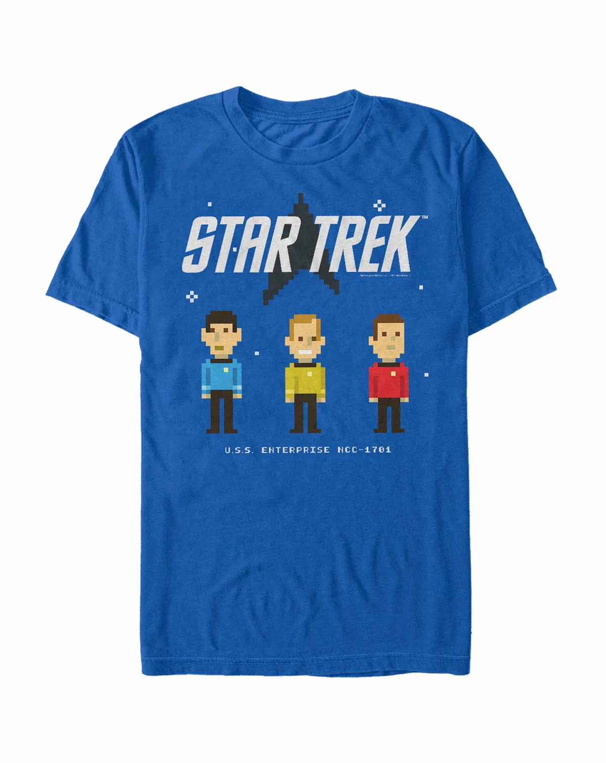 Star Trek Men's The Original Series Pixelated Crew Short Sleeve T-Shirt