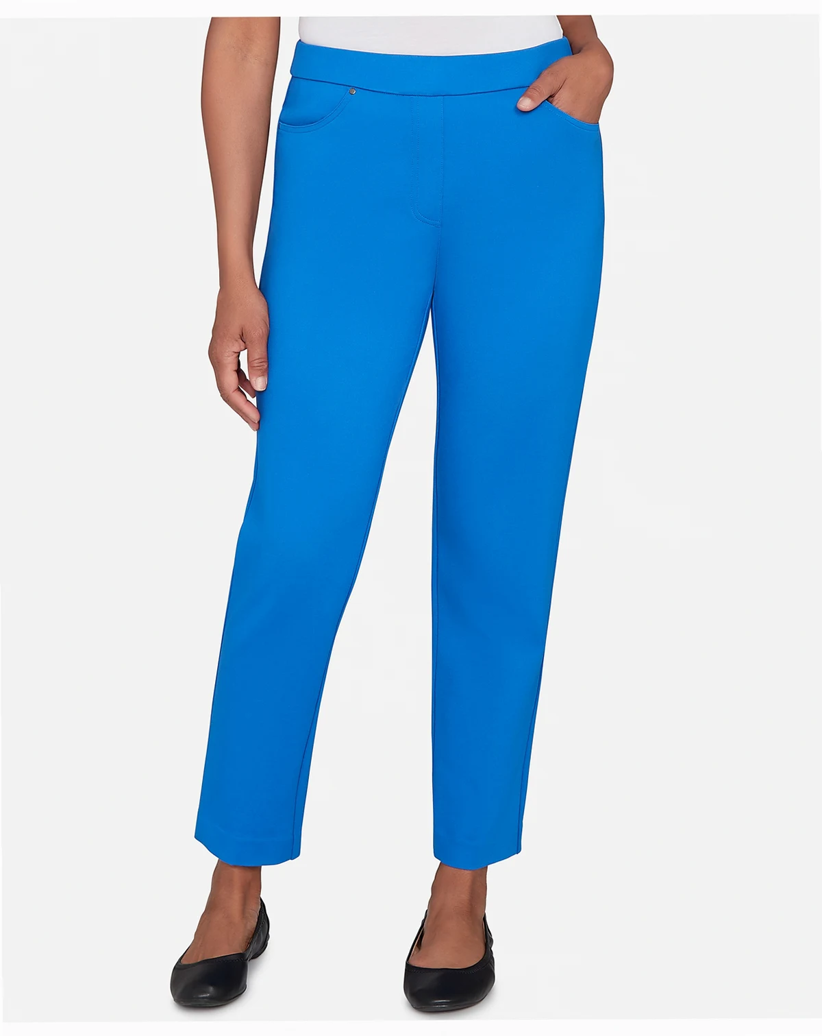 Petite Barcelona Stretch Ponte Knit Short Length Pants
