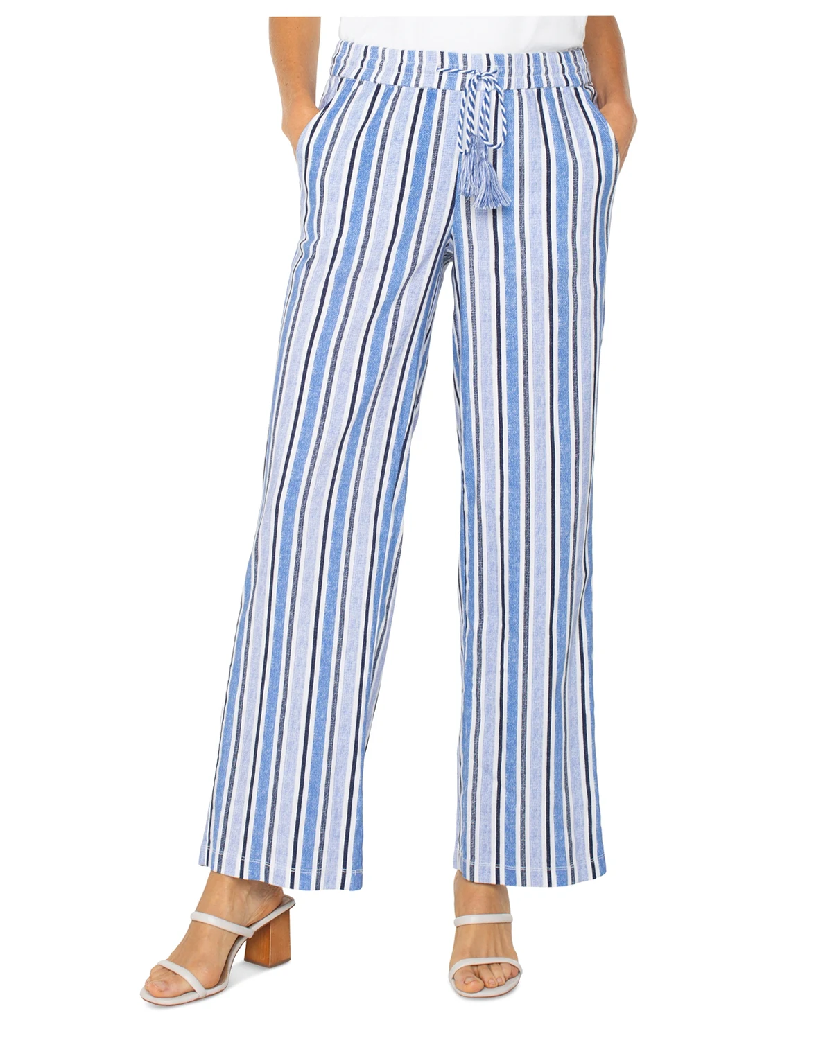 Women's Drawstring Wide-Leg Pull-On Pants