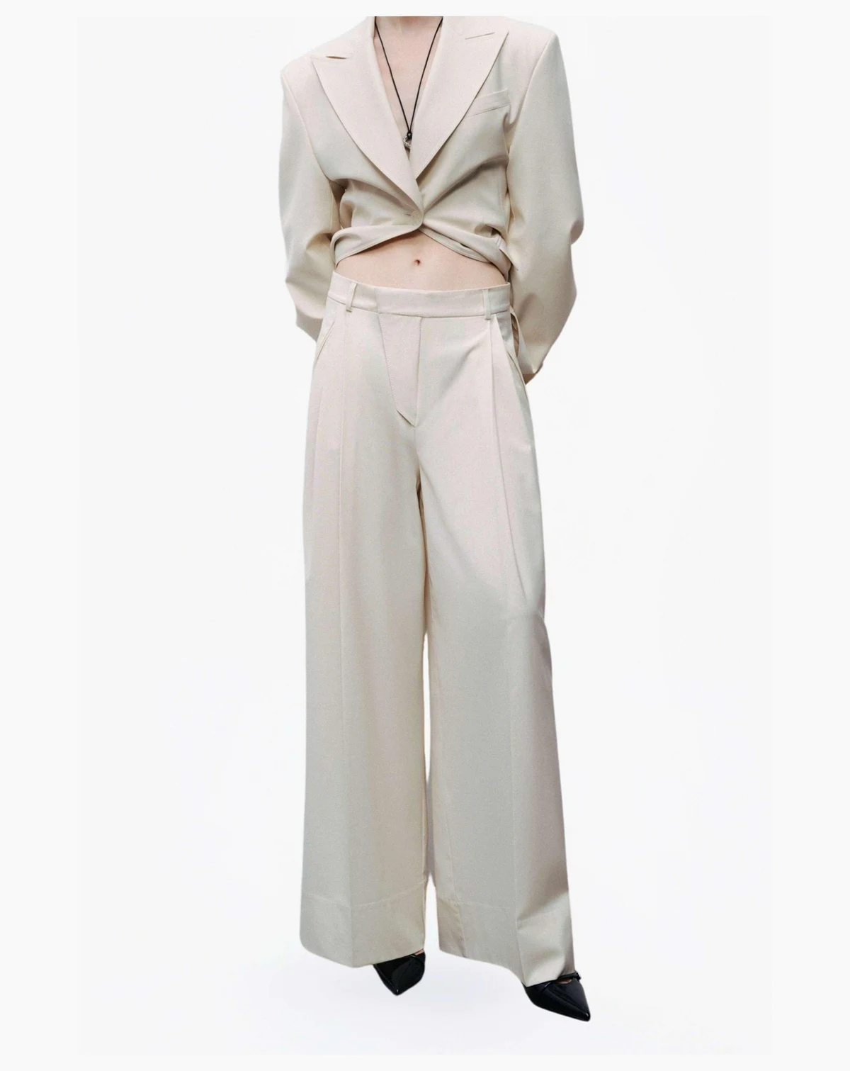 Women's Asymmetric Placket Detail Pants