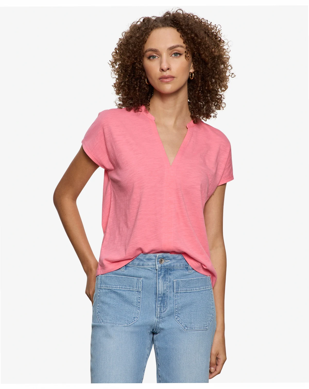 Women's Notched Muscle T-Shirt