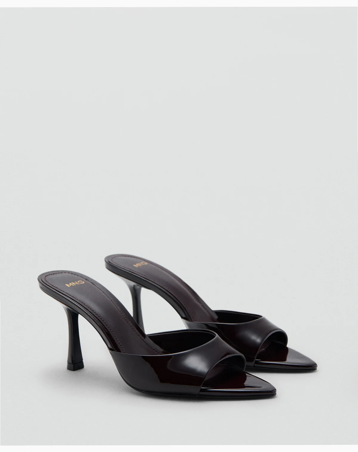 Women's Patent Leather High-Heeled Sandals