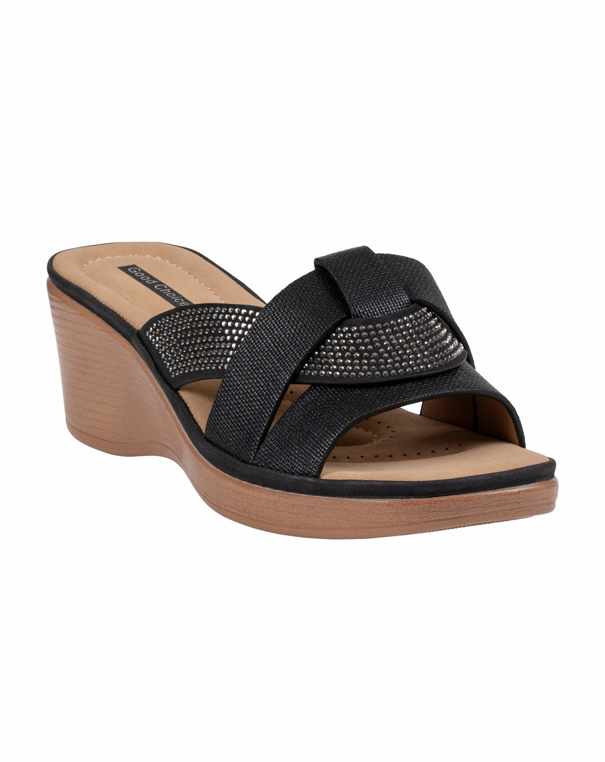 Women's Selva Embellished Round Toe Wedge Sandals