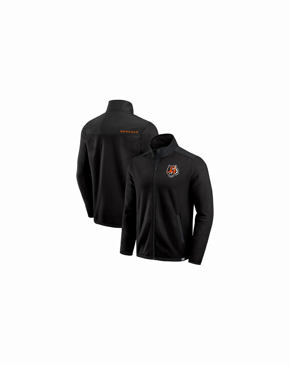 Darius Rucker Collection by Men's Black Cincinnati Bengals Color Block Polar Fleece Full-Zip Jacket