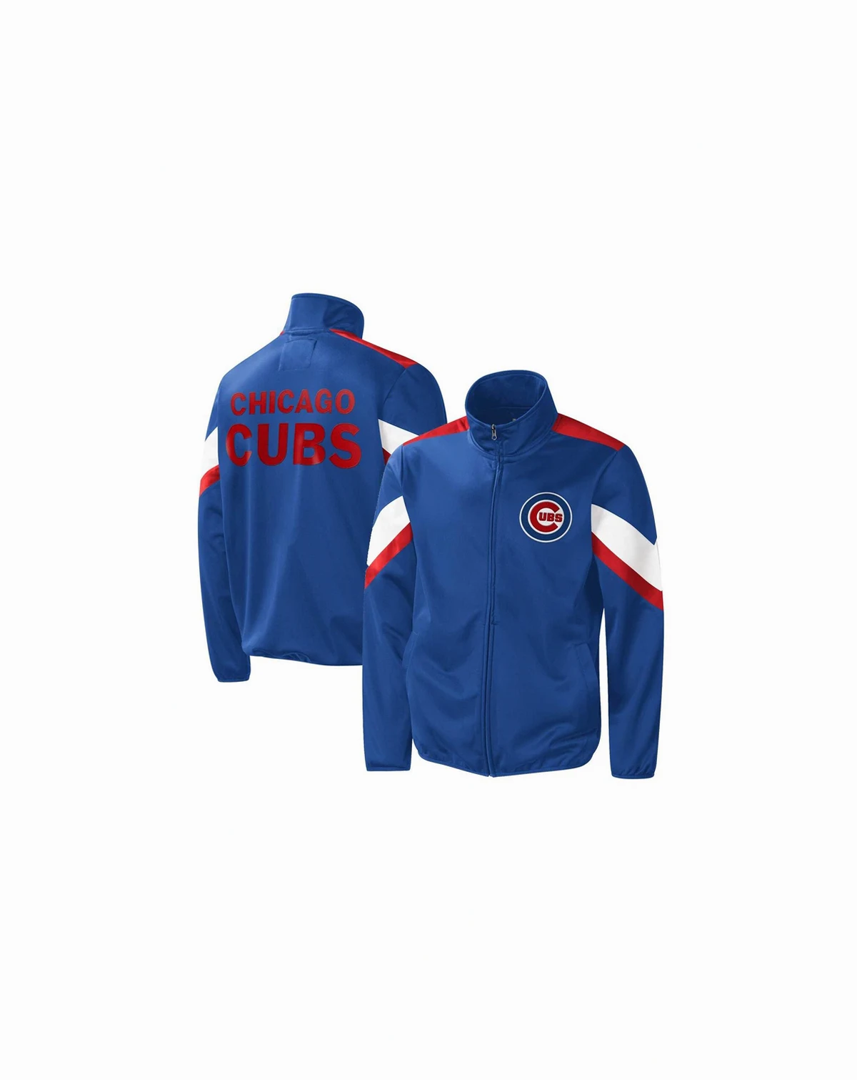 Men's Royal Chicago Cubs Earned Run Full-Zip Jacket